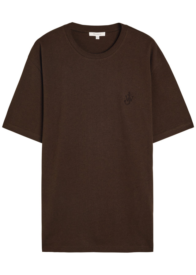 JW ANDERSON Anchor embroidered cotton T-shirt