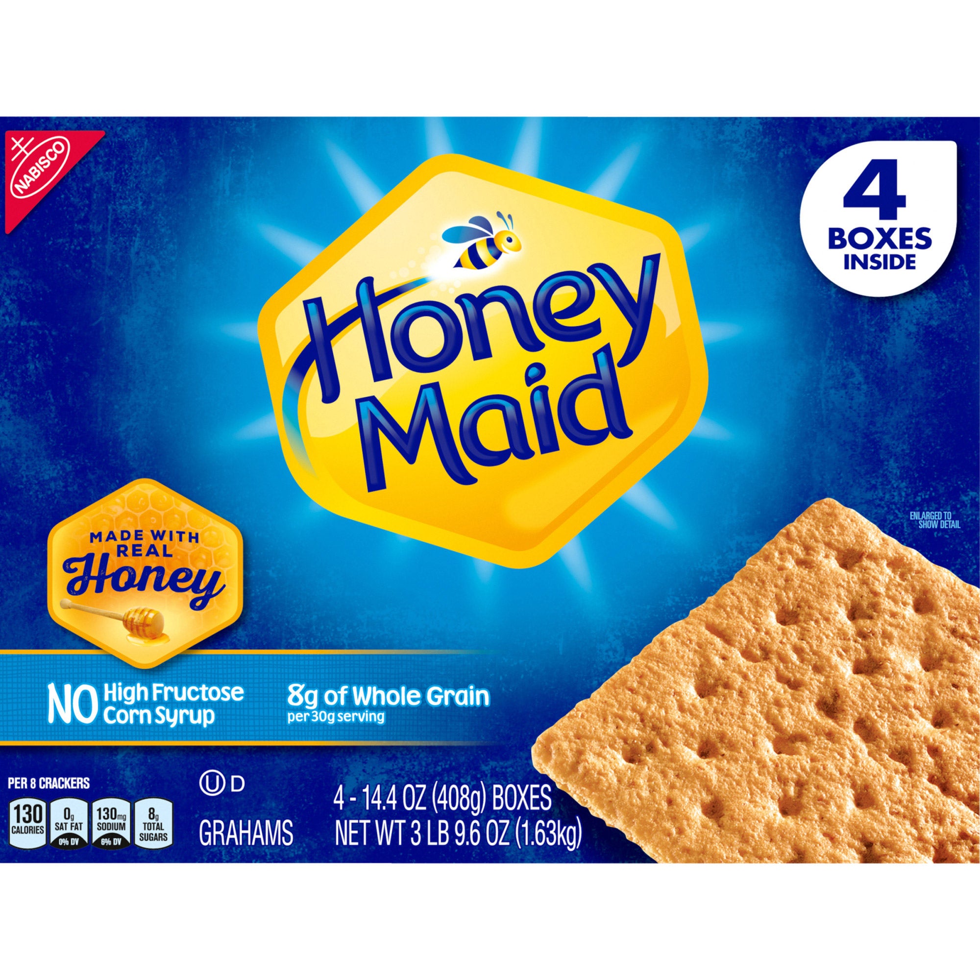 Nabisco Honey Maid Graham Crackers,14.4 oz, 4-Count