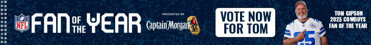 NFL Fan of the Year presented by Captain Morgan | Tom Gipson, 2025 Cowboys Fan of the Year | Vote Now For Tom