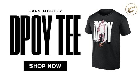 Click to shop the Evan Mobley DPOY Tee