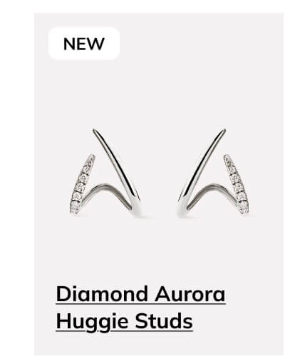 Diamond Aurora Huggie Studs