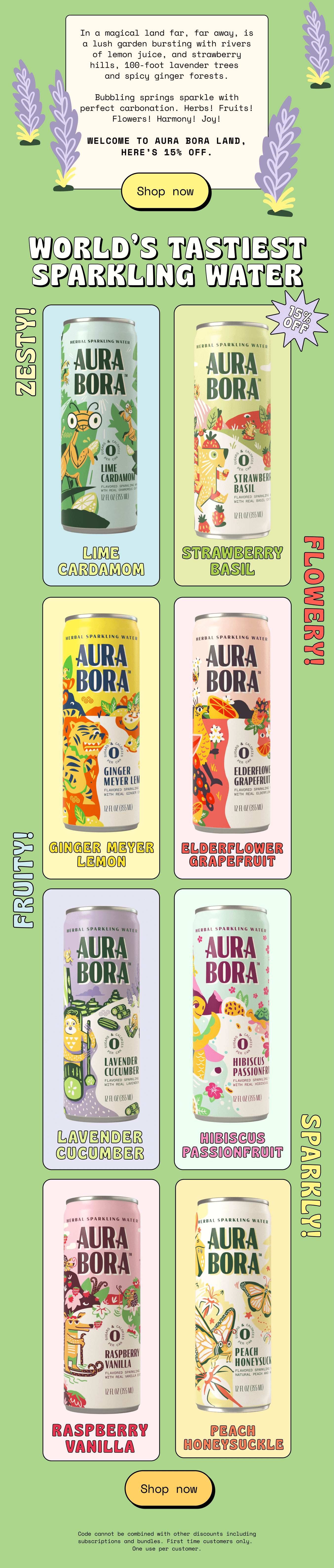 aura bora welcome flow