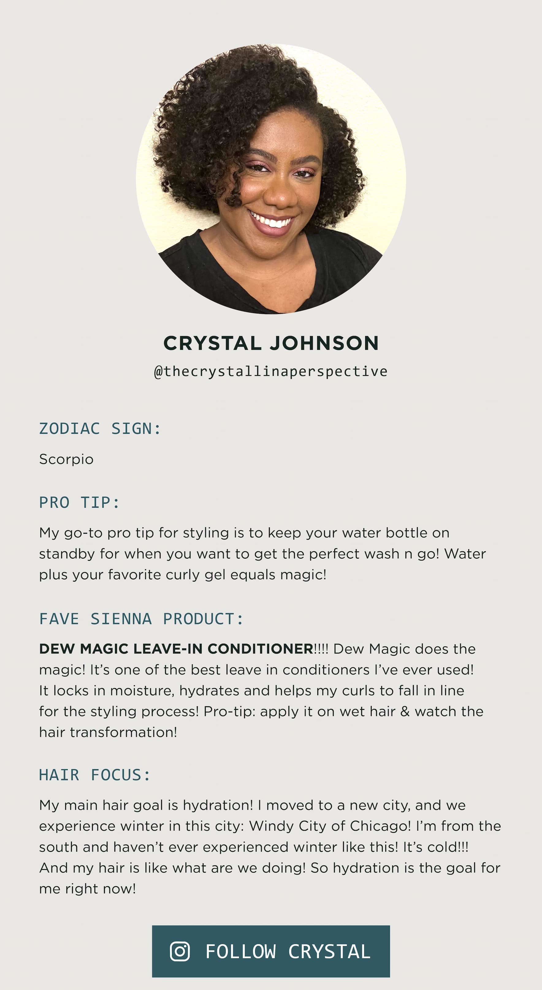 Follow Crystal