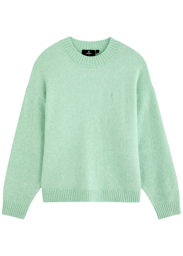 REPRESENT Logo-embroidered knitted jumper