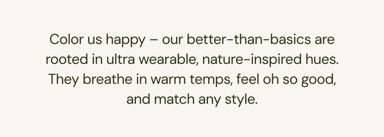 Shop Feel Good Tee Guide