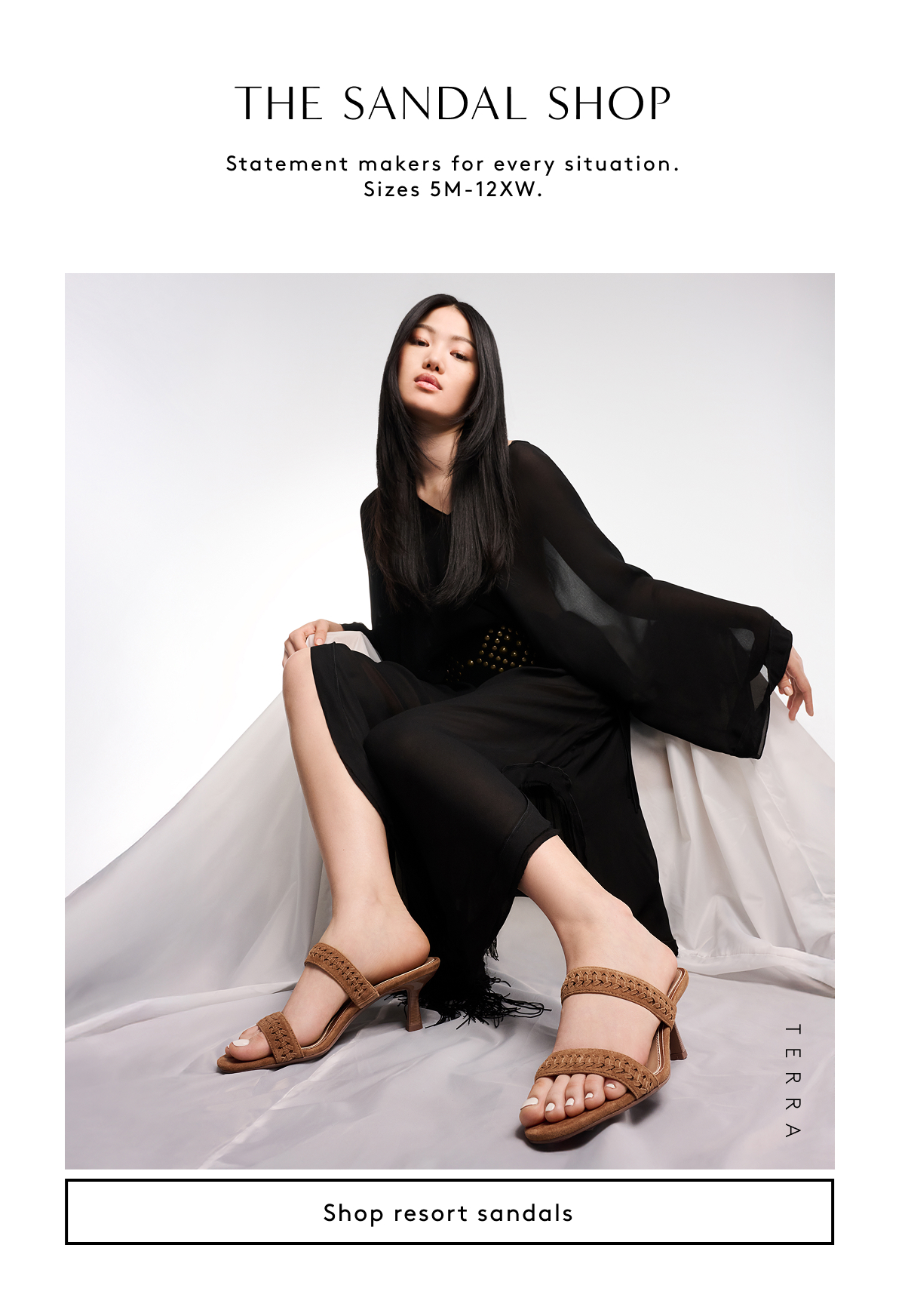The Sandal Shop - Statement Makers For Every Situation. Sizes 5M - 12XW. | Shop Resort Sandals