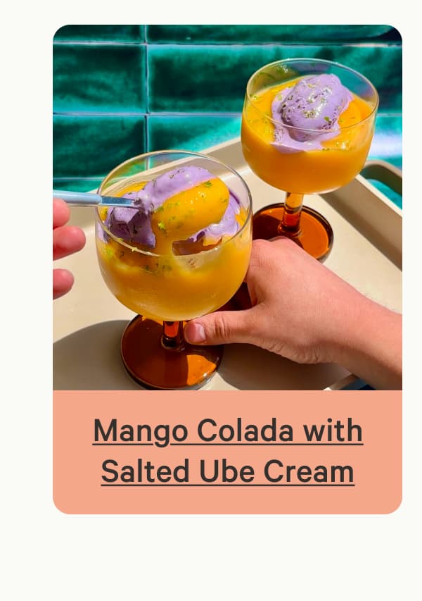 Mango Colada with Salted Ube Cream