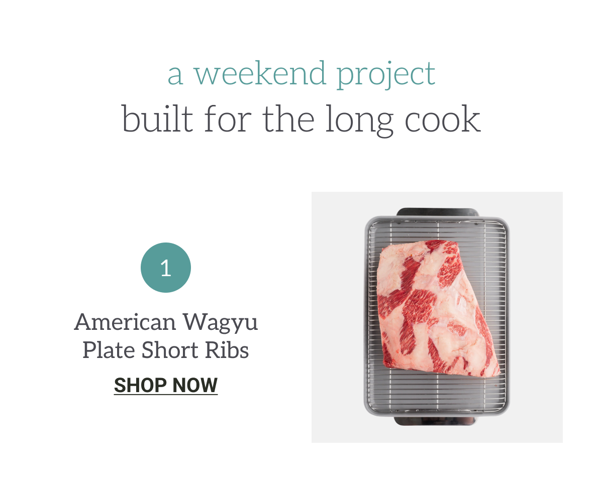 Weekend project intro and product 1 short ribs