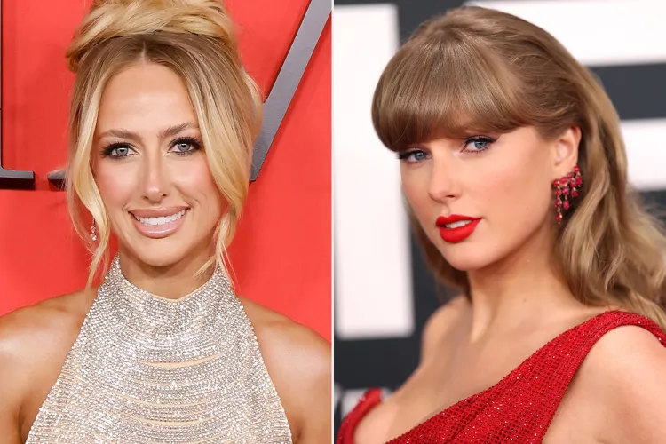 Taylor Swift and Brittany Mahomes Twinned in Pretty Red Tops, and You Can Recreate the Look