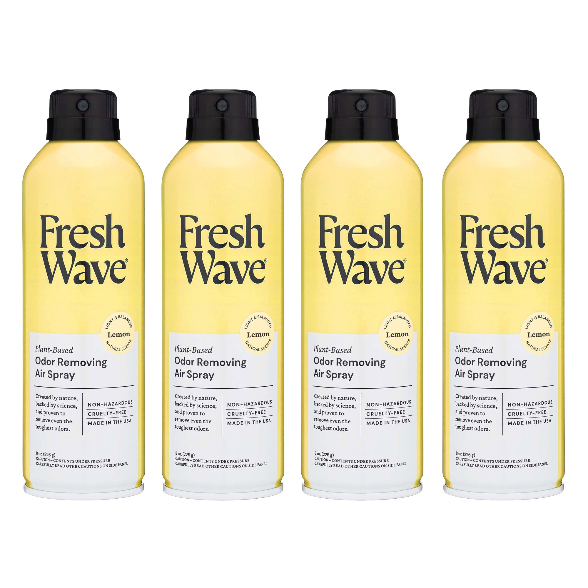 Fresh Wave Odor Removing Air Spray, Lemon, 8 fl oz, 4-Count