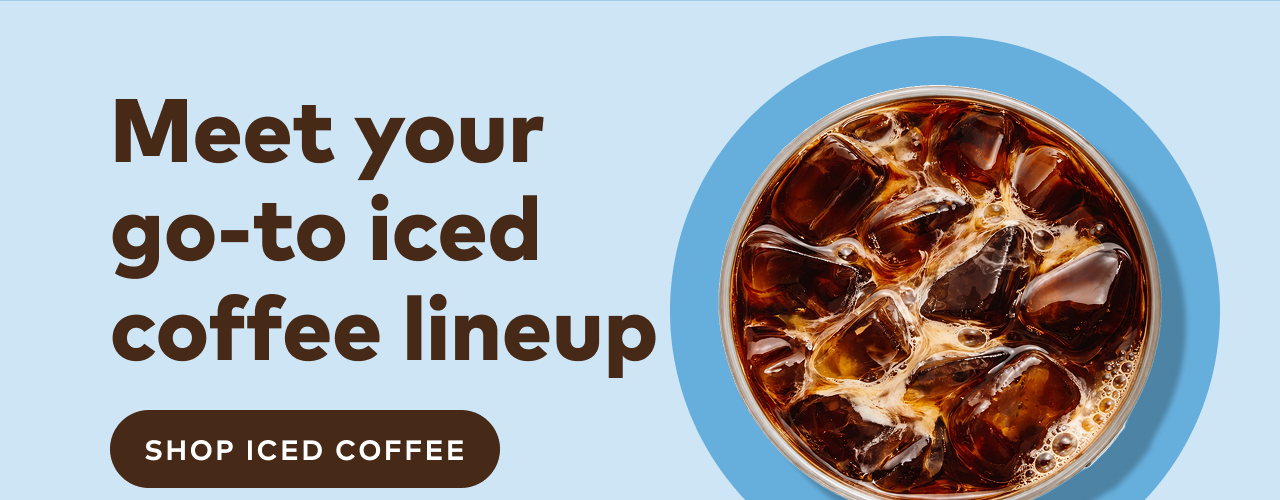 40% off iced beverages with code ICEDBEV40