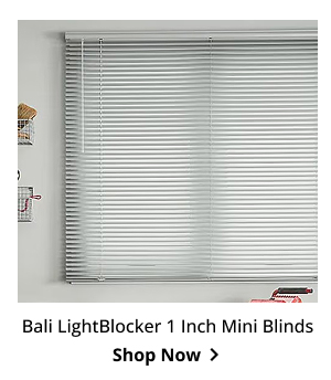 Bali LightBlocker 1 Inch Mini Blinds | Shop Now >