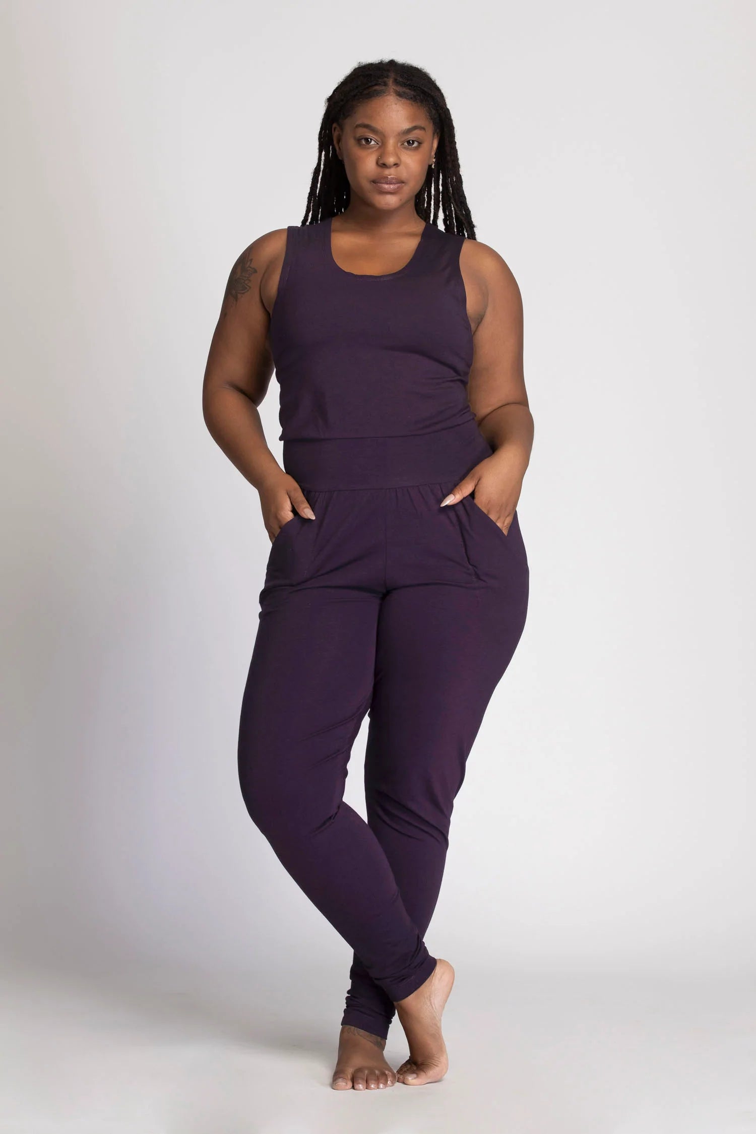 Image of V Back Jumpsuit