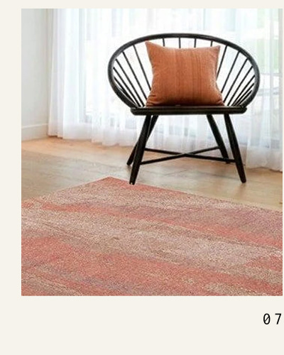 7. Goma Rug in Terra. Washable and available in 2 colors.
