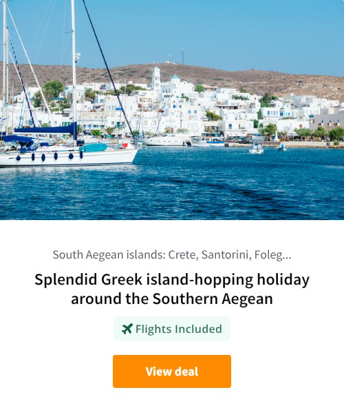 Splendid Greek island-hopping holiday around the Southern Aegean