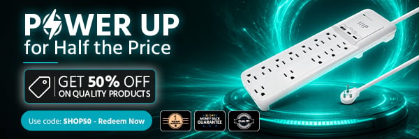 Power Up for Half the Price. Get 50% off on quality products Limited Time Offer Use Code: SHOP50 - Redeem Now