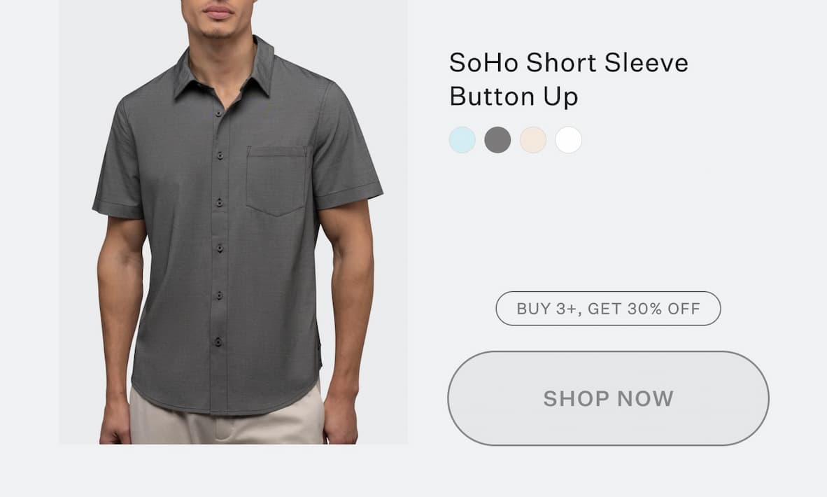 SoHo Short Sleeve Button Up