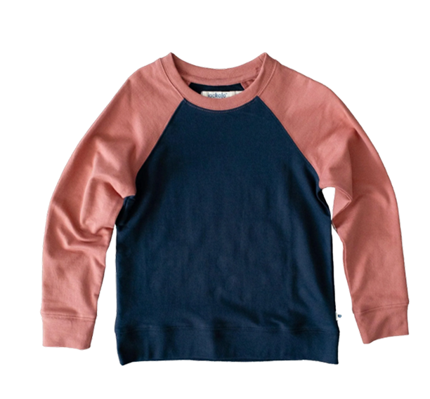 Organic rose colorblock sweatshirt from Jackalo