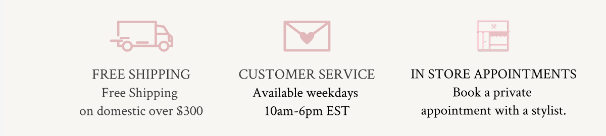 Free Shipping / Customer Service / In-Store Appointments - turn images on for full details