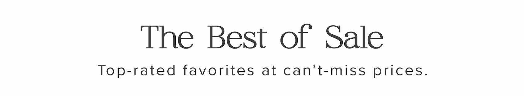 The best of sale