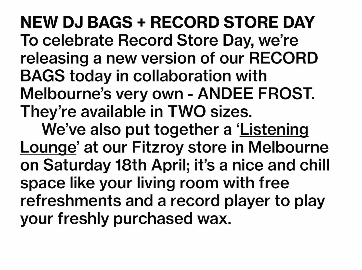 Record store day