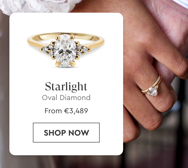 Starlight Oval Diamond Engagement Ring