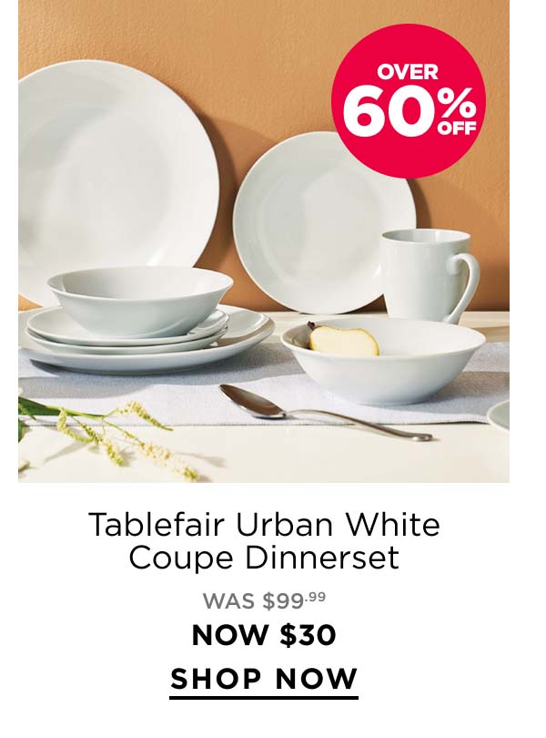 Tablefair Urban White Coupe Dinnerset