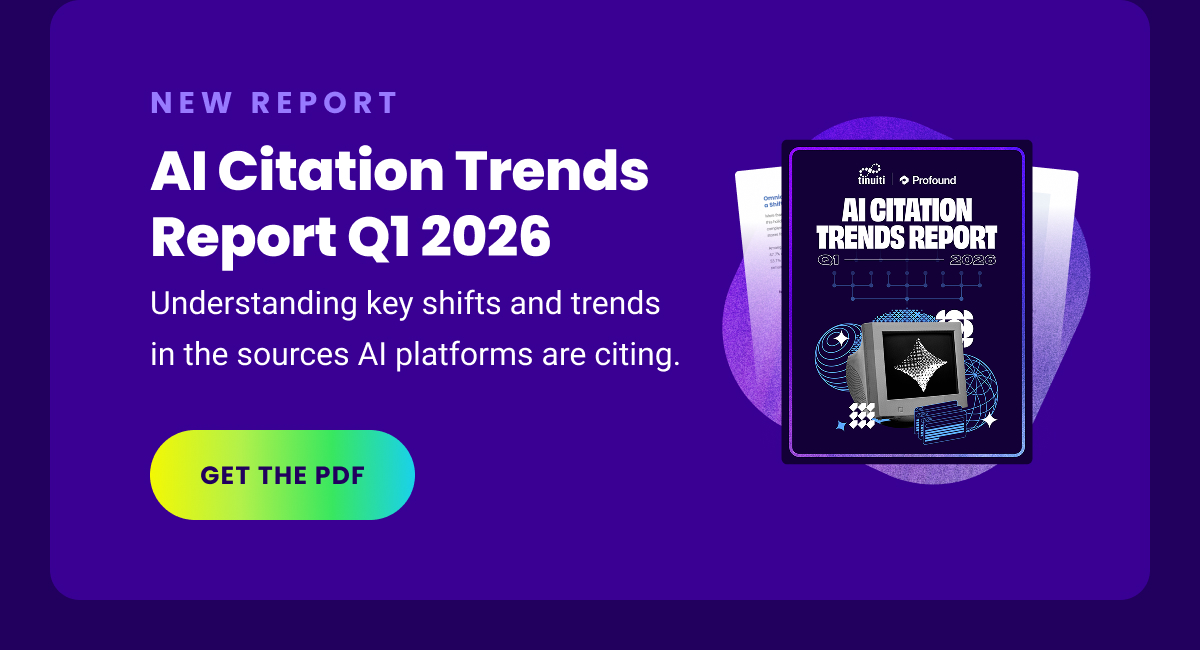 NEW REPORT - AI Citation Trends Report Q1 2026 - Understanding key shifts and trends in the sources AI platforms are citing. - GET THE PDF