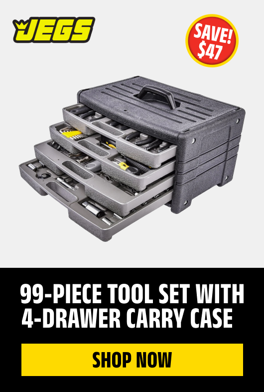 99-Piece Tool Set with 4-Drawer Carry Case