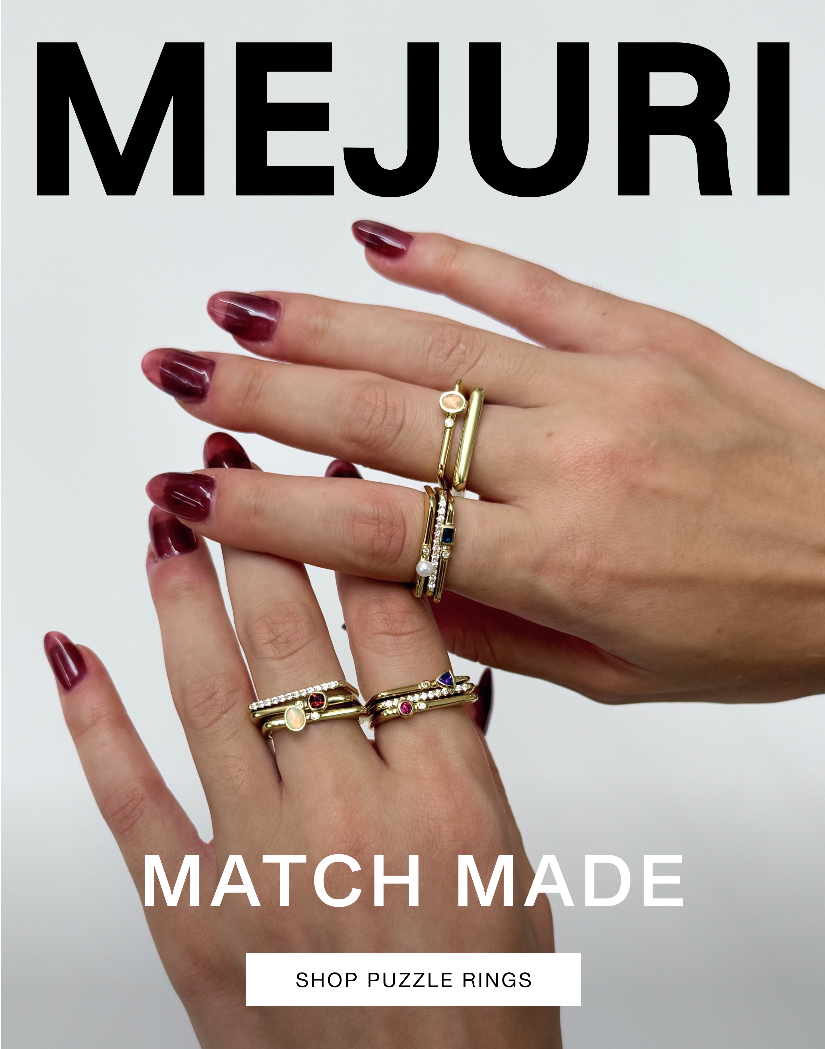 Mejuri. Match Made. Shop Puzzle Rings.
