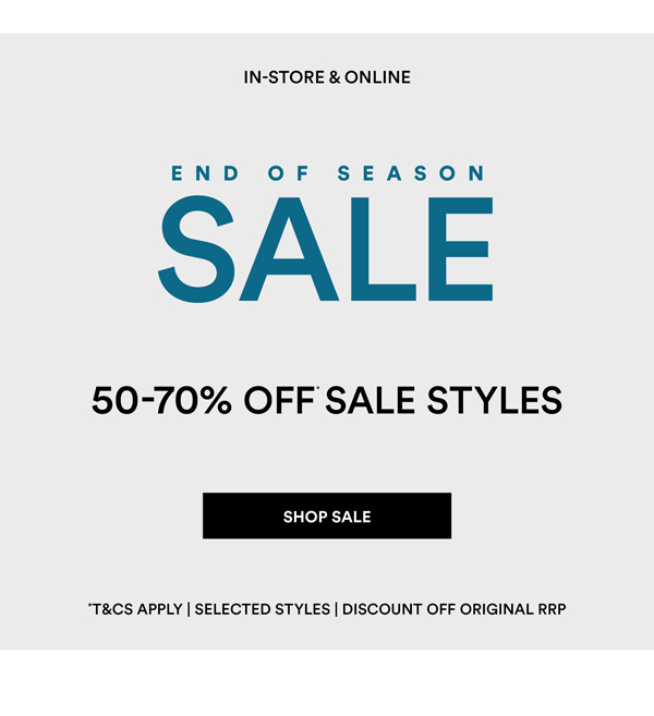 Shop End of Season Sale*