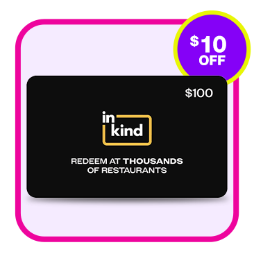 inKind One eGift Card ($100 Value), Thousands of Restaurants