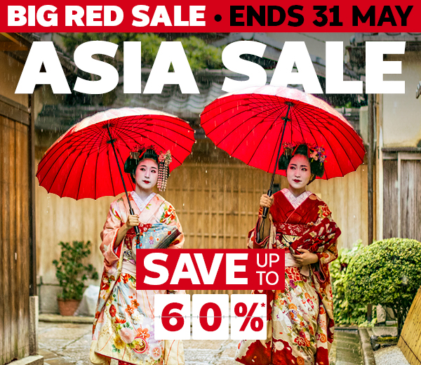 BIG RED SALE - SAVE ON ASIA*