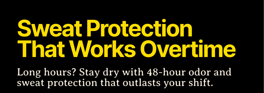 Sweat Protection That Works Overtime