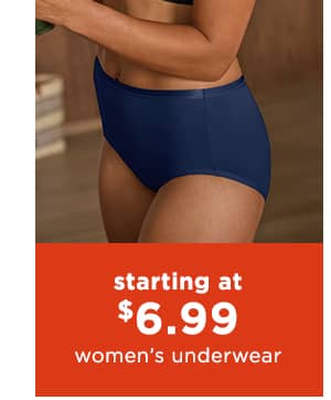 starting at 9.99 women's underwear