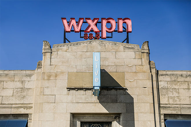 The exterior of the WXPN radio building.