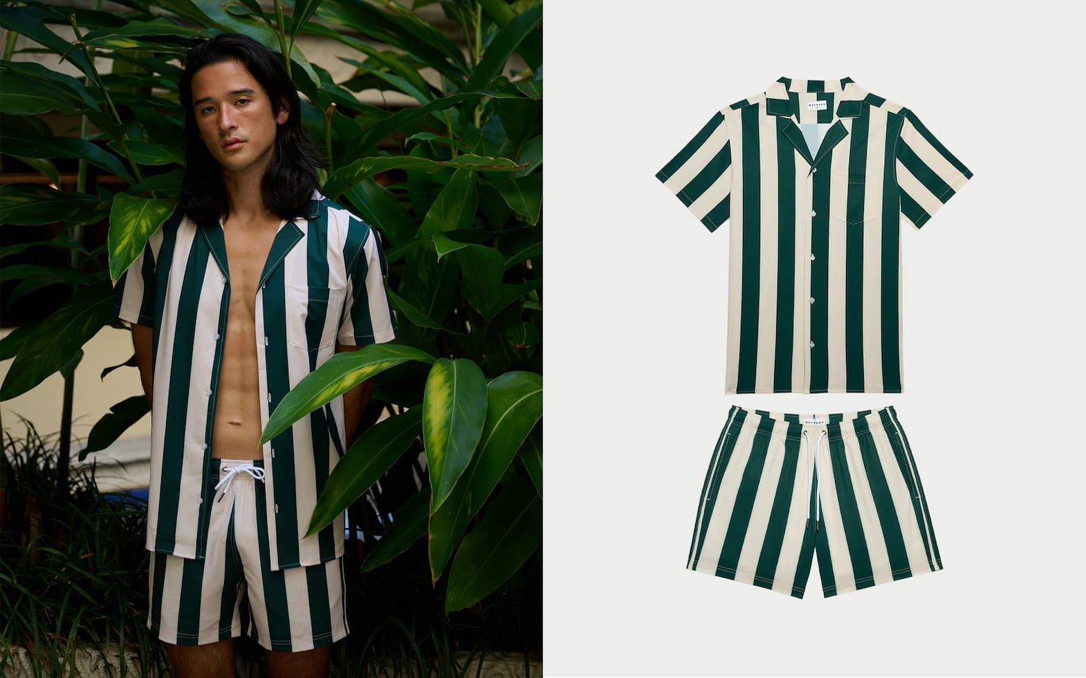 EMERALD CABANA SWIM SET