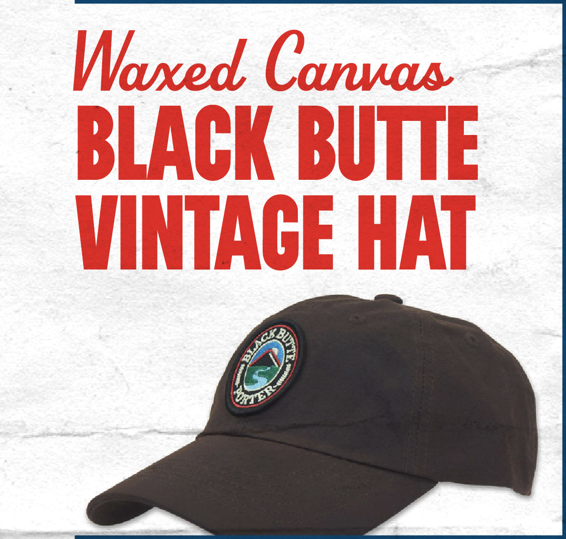 waxed canvas black butte vintage hat
