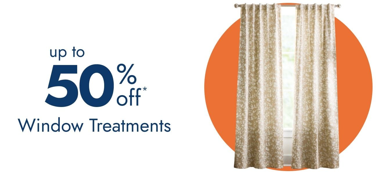 Window Treatments up to 50% off 