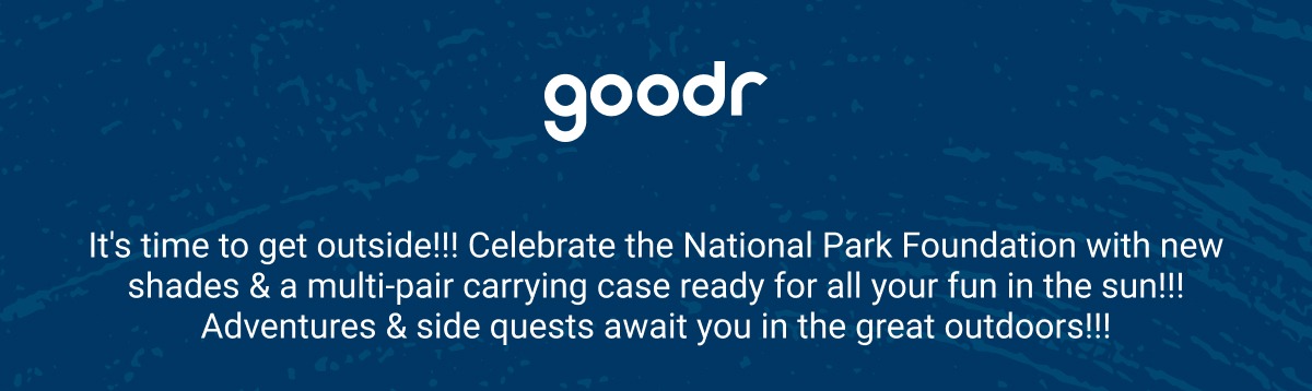 It's time to get outside!!! Celebrate the National Park Foundation with new shades & a multi-pair carrying case ready for all your fun in the sun!!! Adventures & side quests await you in the great outdoors!!!