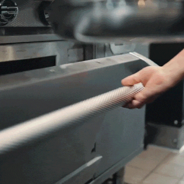 GIF: Cooking using Hestan skillet in oven and grill