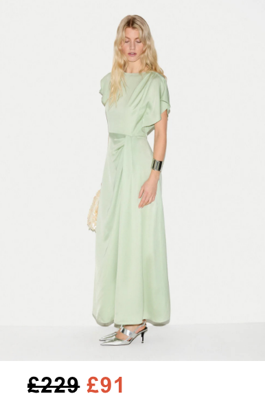 Cap Sleeve Satin Dress