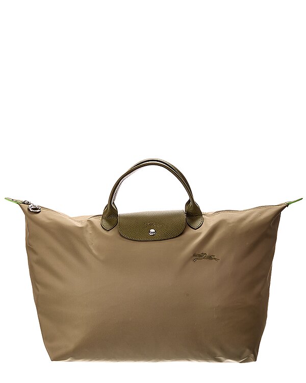 Longchamp Le Pliage Green Large Canvas Travel Bag