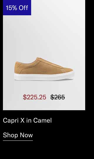 Capri X in Camel. Shop Now