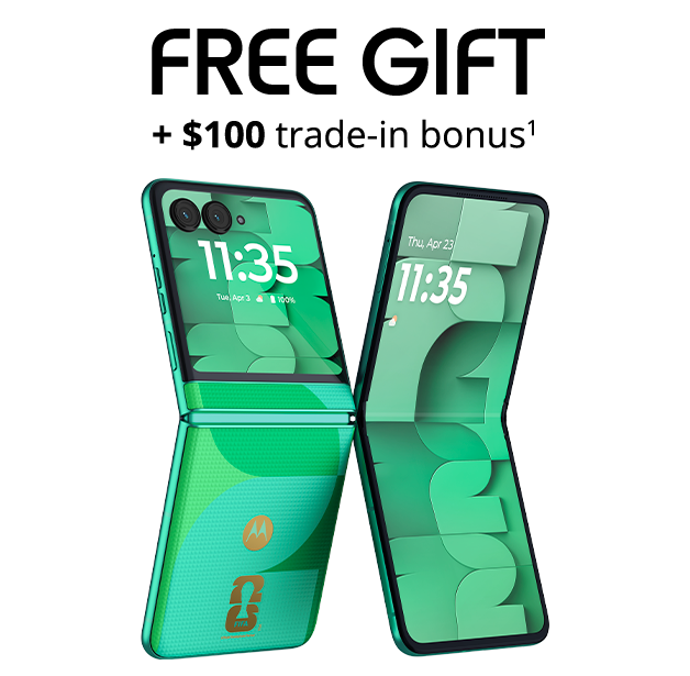 motorola razr FIFA World Cup 26™ Edition and $100 trade-in bonus and free gift