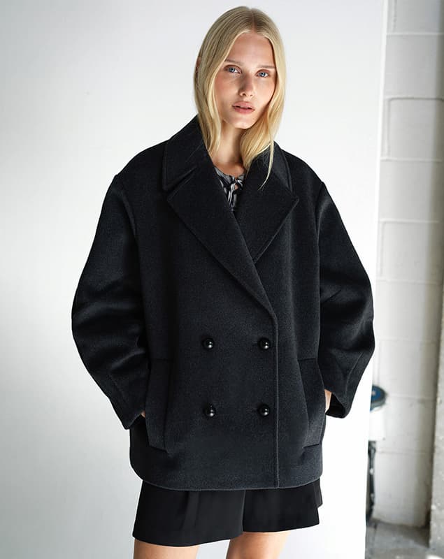 Adele Wool Pea Coat