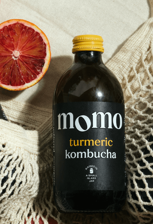MOMO Turmeric bottle with fruit