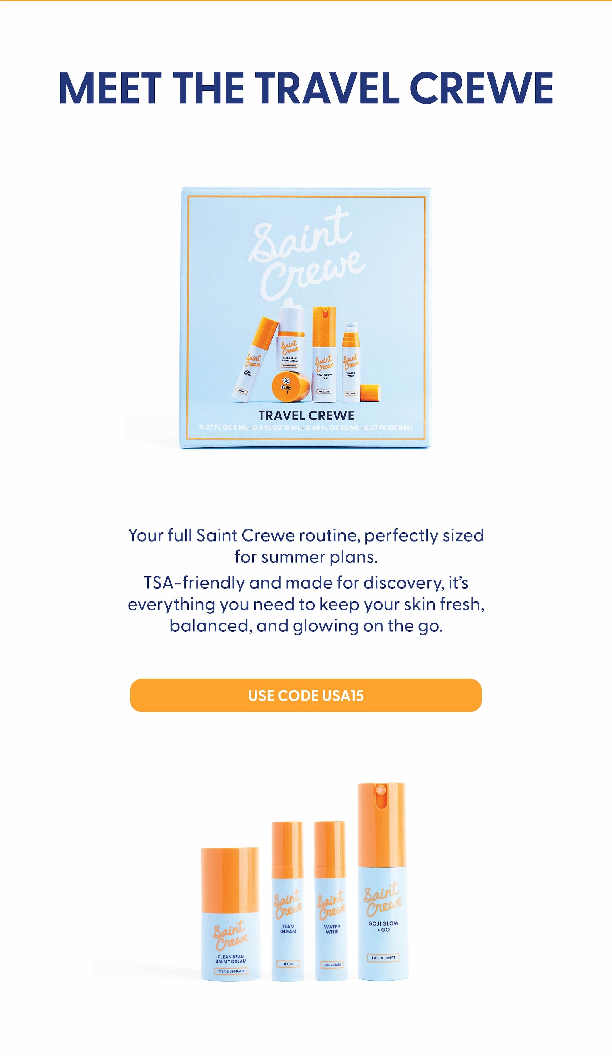 Meet the Travel Crewe and take 15% off with code USA15 