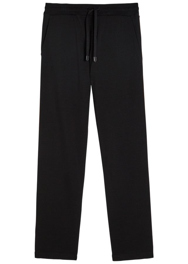 CANALI Pipe-trimmed straight-leg wool track pants