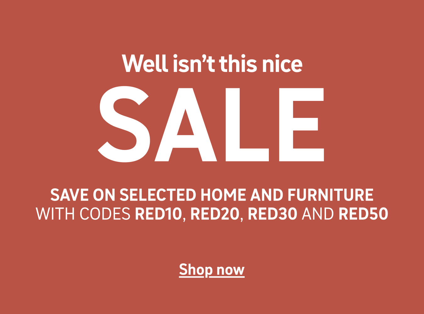 Save on selected home and furniture